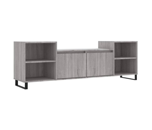 Mueble para TV madera contrachapada gris Sonoma 160x35x55 cm