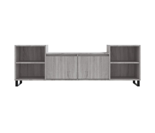 Mueble para TV madera contrachapada gris Sonoma 160x35x55 cm