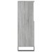 Aparador alto de madera contrachapada gris Sonoma 60x36x110 cm