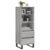 Aparador alto madera contrachapada gris Sonoma 40x36x110 cm