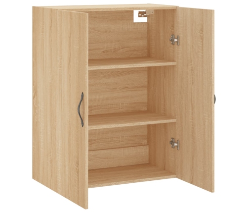 Armario de pared madera ingeniería roble Sonoma 69,5x34x90 cm