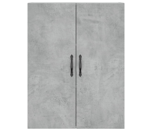 Armario de pared madera ingeniería gris hormigón 69,5x34x90 cm