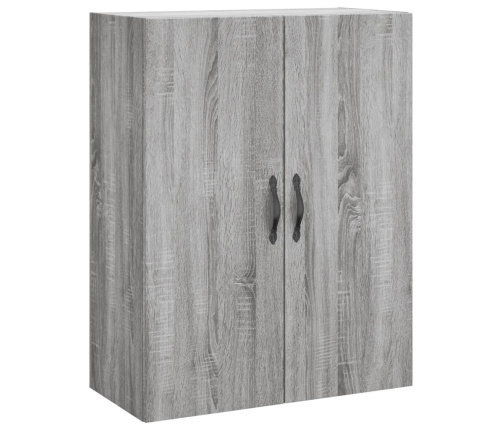 Armario de pared madera ingeniería gris Sonoma 69,5x34x90 cm