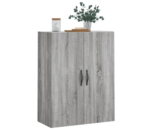 Armario de pared madera ingeniería gris Sonoma 69,5x34x90 cm