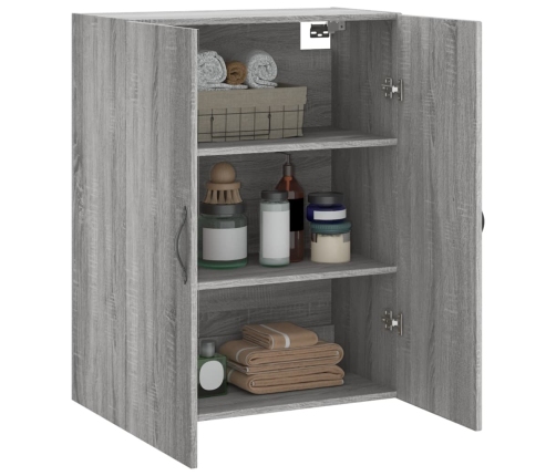 Armario de pared madera ingeniería gris Sonoma 69,5x34x90 cm