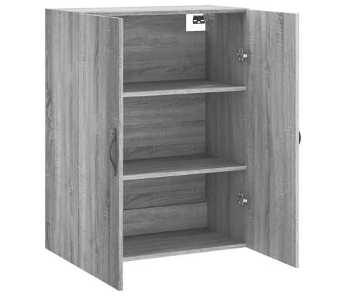 Armario de pared madera ingeniería gris Sonoma 69,5x34x90 cm