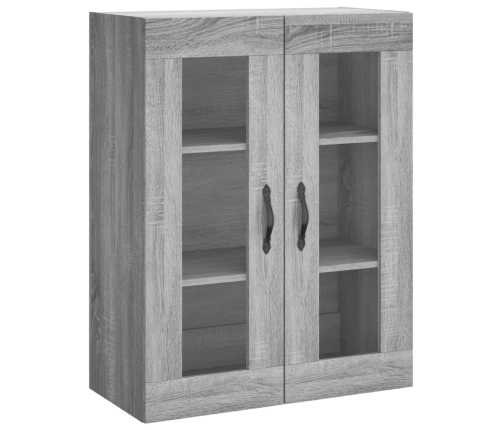 Armario de pared madera ingeniería gris Sonoma 69,5x34x90 cm