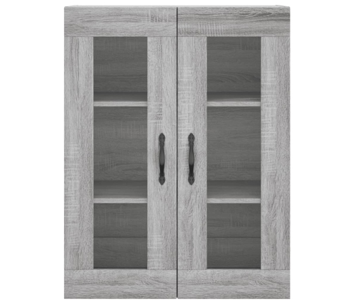 Armario de pared madera ingeniería gris Sonoma 69,5x34x90 cm