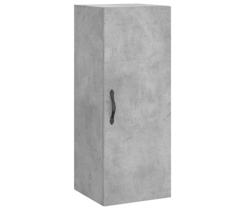 Armario de pared madera ingeniería gris hormigón 34,5x34x90 cm