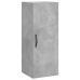 Armario de pared madera ingeniería gris hormigón 34,5x34x90 cm