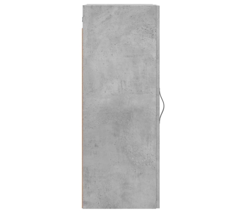 Armario de pared madera ingeniería gris hormigón 34,5x34x90 cm