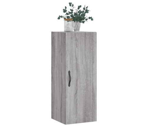 Armario de pared madera de ingeniería gris Sonoma 34,5x34x90 cm