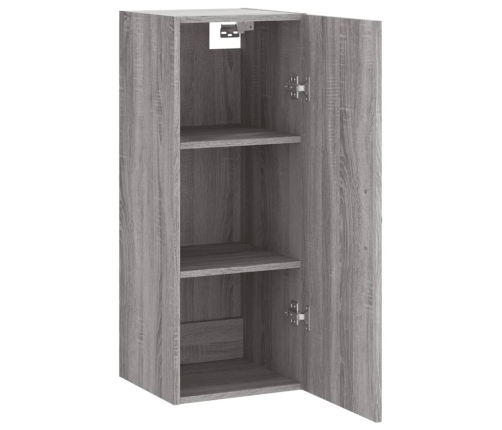 Armario de pared madera de ingeniería gris Sonoma 34,5x34x90 cm