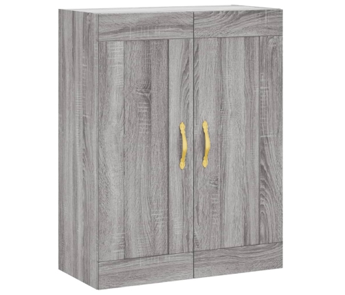 Armario de pared madera ingeniería gris Sonoma 69,5x34x90 cm