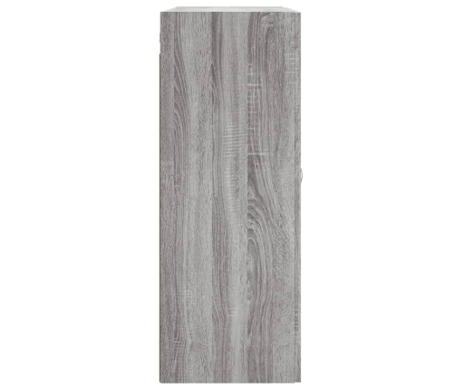 Armario de pared madera ingeniería gris Sonoma 69,5x34x90 cm