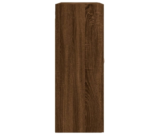 Armario de pared madera ingeniería roble marrón 69,5x34x90 cm