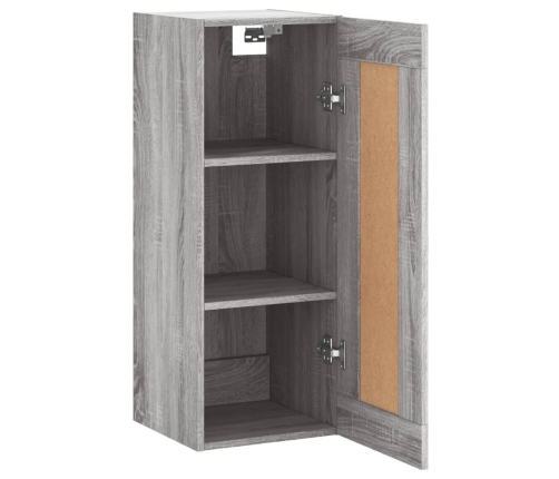 Armario de pared madera de ingeniería gris Sonoma 34,5x34x90 cm