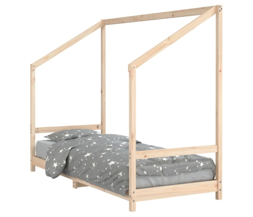 Estructura de cama para niños madera maciza de pino 80x200 cm