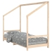 Estructura de cama para niños madera maciza de pino 80x200 cm