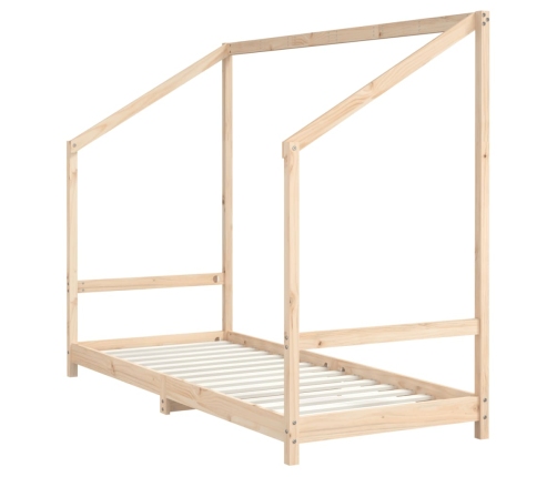 Estructura de cama para niños madera maciza de pino 80x200 cm