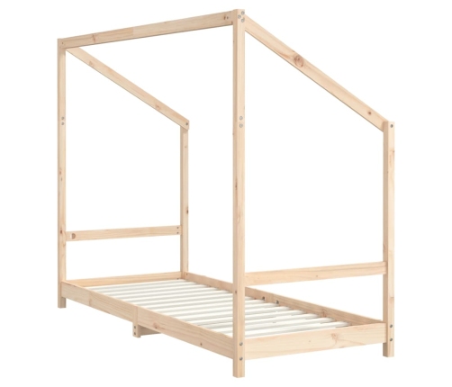 Estructura de cama para niños madera maciza de pino 80x200 cm