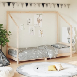 Estructura de cama para niños madera maciza de pino 80x200 cm