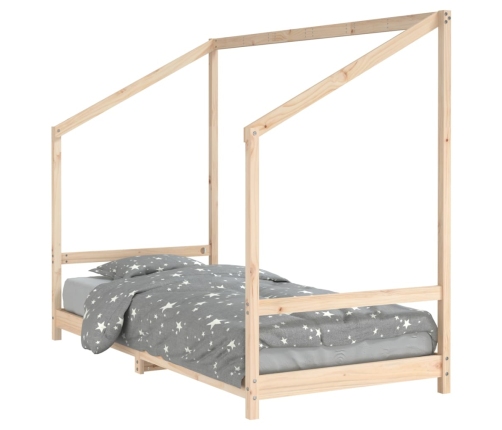 Estructura de cama para niños madera maciza de pino 90x200 cm