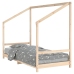 Estructura de cama para niños madera maciza de pino 90x200 cm