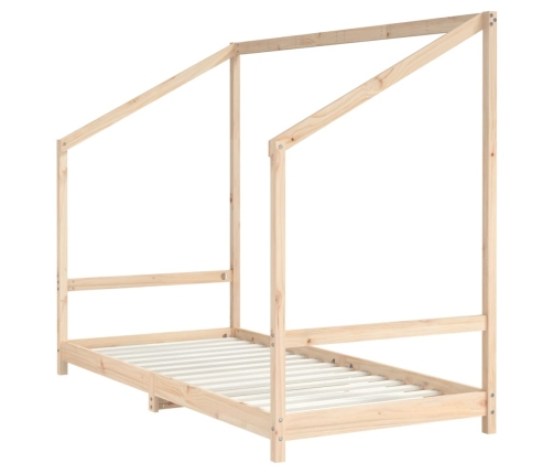 Estructura de cama para niños madera maciza de pino 90x200 cm