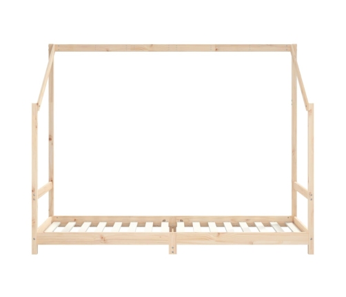 Estructura de cama para niños madera maciza de pino 90x200 cm