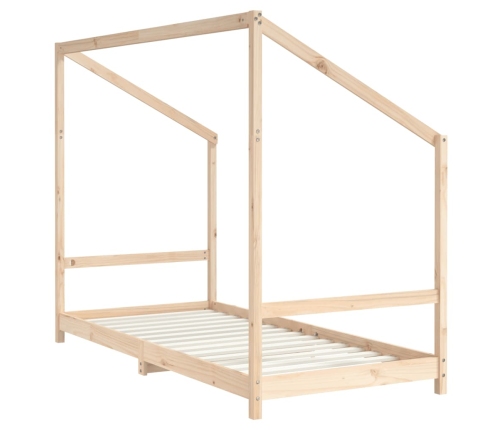 Estructura de cama para niños madera maciza de pino 90x200 cm