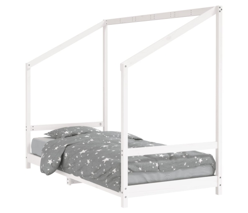 Estructura de cama para niños madera de pino blanco 90x200 cm