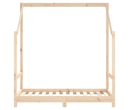 Estructura de cama para niños madera maciza de pino 70x140 cm