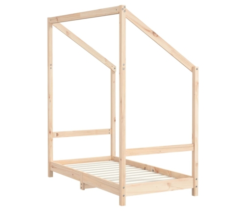 Estructura de cama para niños madera maciza de pino 70x140 cm