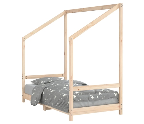 Estructura de cama para niños madera maciza de pino 80x160 cm