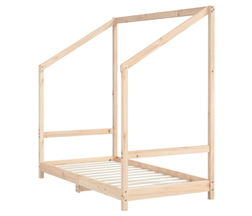 Estructura de cama para niños madera maciza de pino 80x160 cm