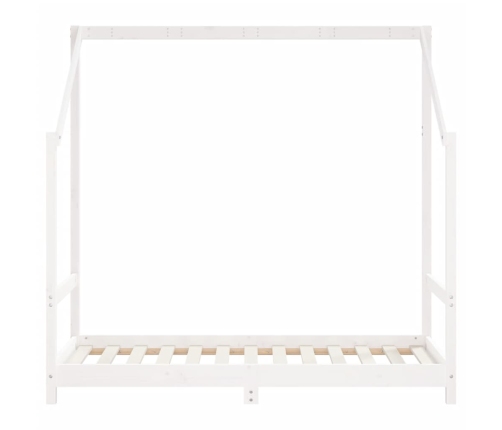 Estructura de cama para niños madera de pino blanco 80x160 cm