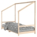 Estructura de cama infantil madera maciza de pino 90x190 cm