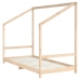 Estructura de cama infantil madera maciza de pino 90x190 cm