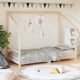 Estructura de cama infantil madera maciza de pino 90x190 cm