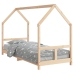 Estructura de cama para niños madera maciza de pino 80x200 cm