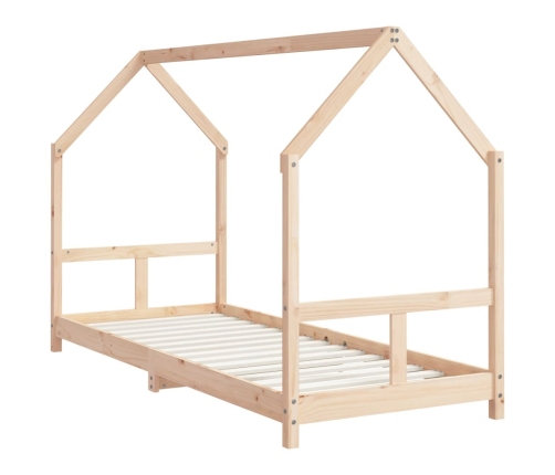 Estructura de cama para niños madera maciza de pino 80x200 cm