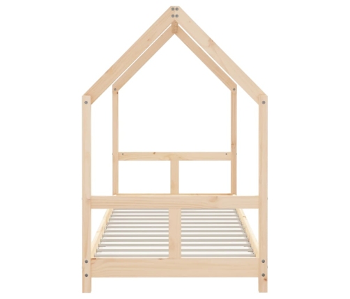 Estructura de cama para niños madera maciza de pino 80x200 cm