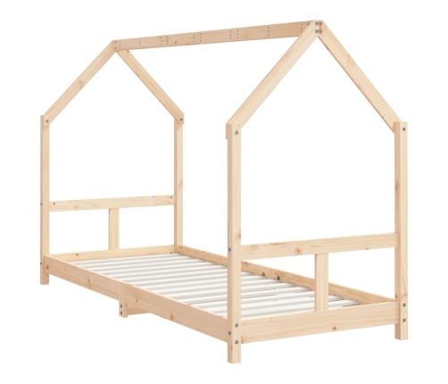 Estructura de cama para niños madera maciza de pino 80x200 cm