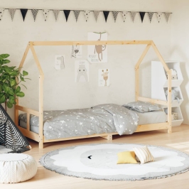 Estructura de cama para niños madera maciza de pino 80x200 cm