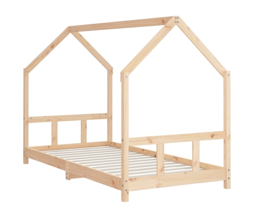 Estructura de cama para niños madera maciza de pino 90x200 cm