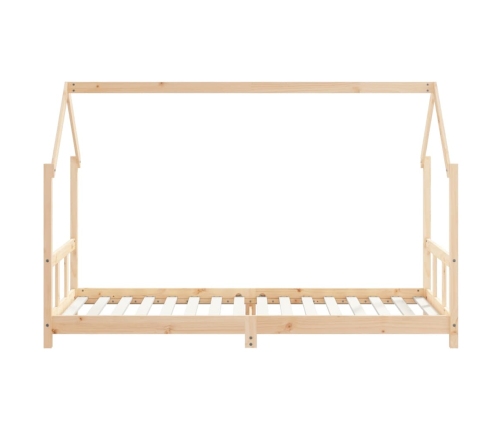 Estructura de cama para niños madera maciza de pino 90x200 cm