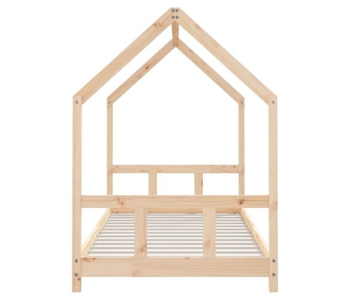 Estructura de cama para niños madera maciza de pino 90x200 cm