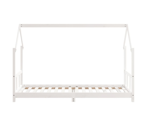 Estructura de cama para niños madera de pino blanco 90x200 cm