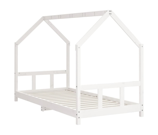 Estructura de cama para niños madera de pino blanco 90x200 cm